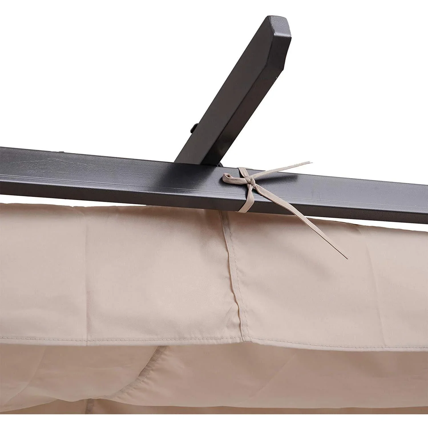 Pergola mit Schiebedach per Seilzug - 0