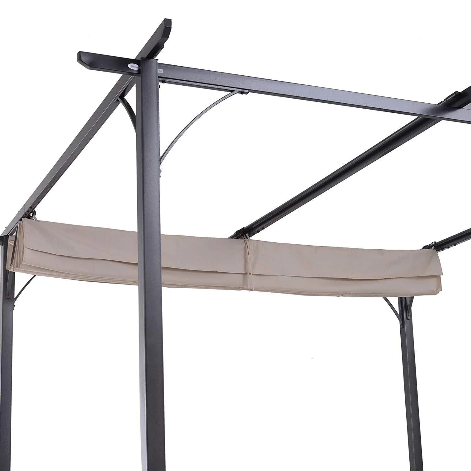 Pergola mit Schiebedach per Seilzug - 5