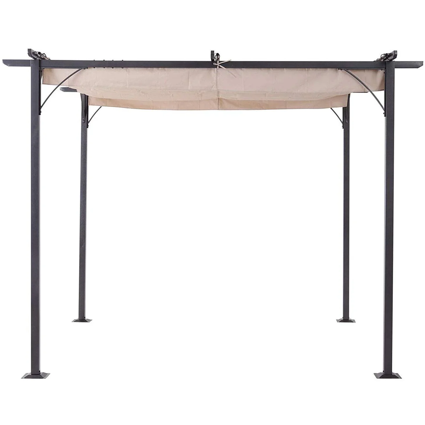 Pergola mit Schiebedach per Seilzug - 6