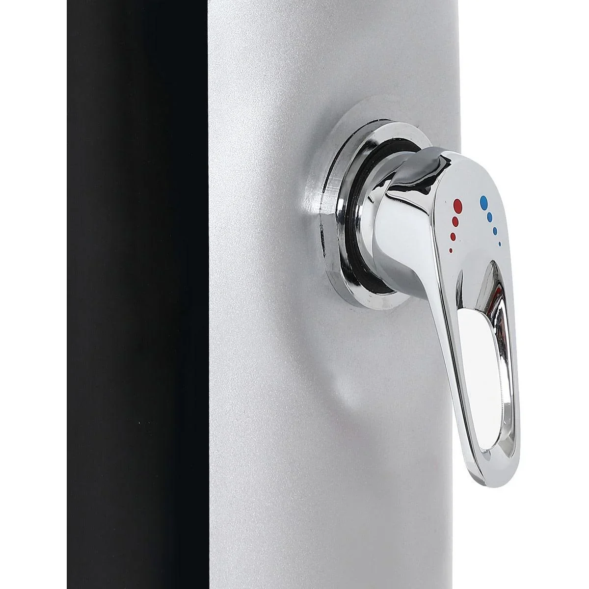 Gartendusche auf Solarenergie - bis zu 60° Erwärmung - 35L- Einfach und UV-beständig - 2