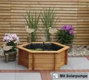 Sechseck-Hochteich 100 cm Solar - 3