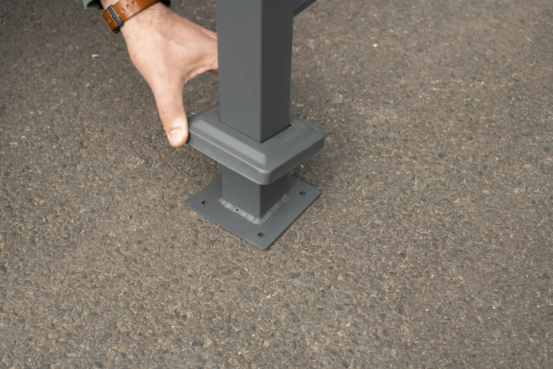 Mülltonnenverkleidung Planum 3er Box, 150 cm, anthrazit - 5