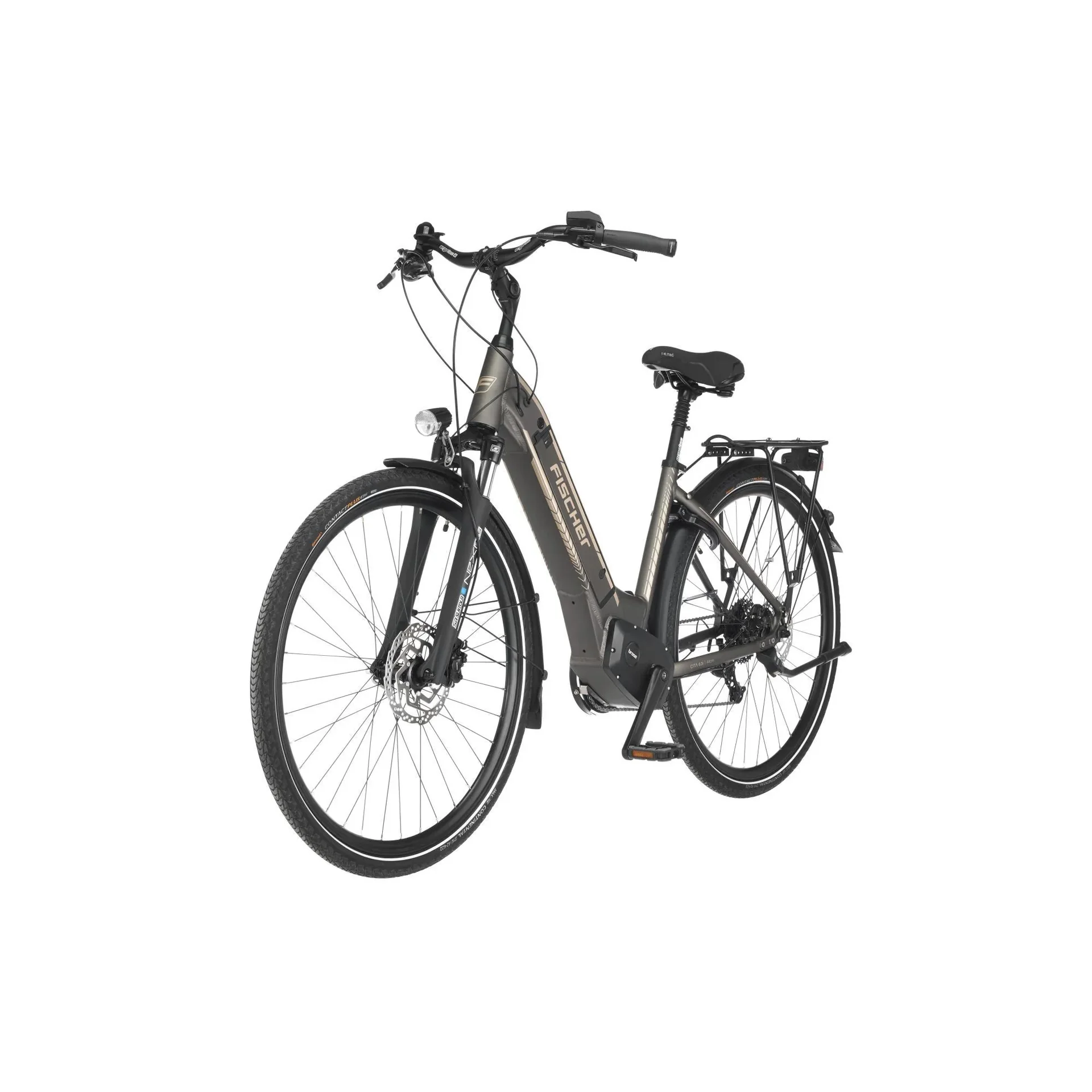 Unisex E-Bike City, 28 Zoll, Rahmengröße 44cm, 10-Gang Kettenschaltung, platingrau matt, CITA 6.0i - 4