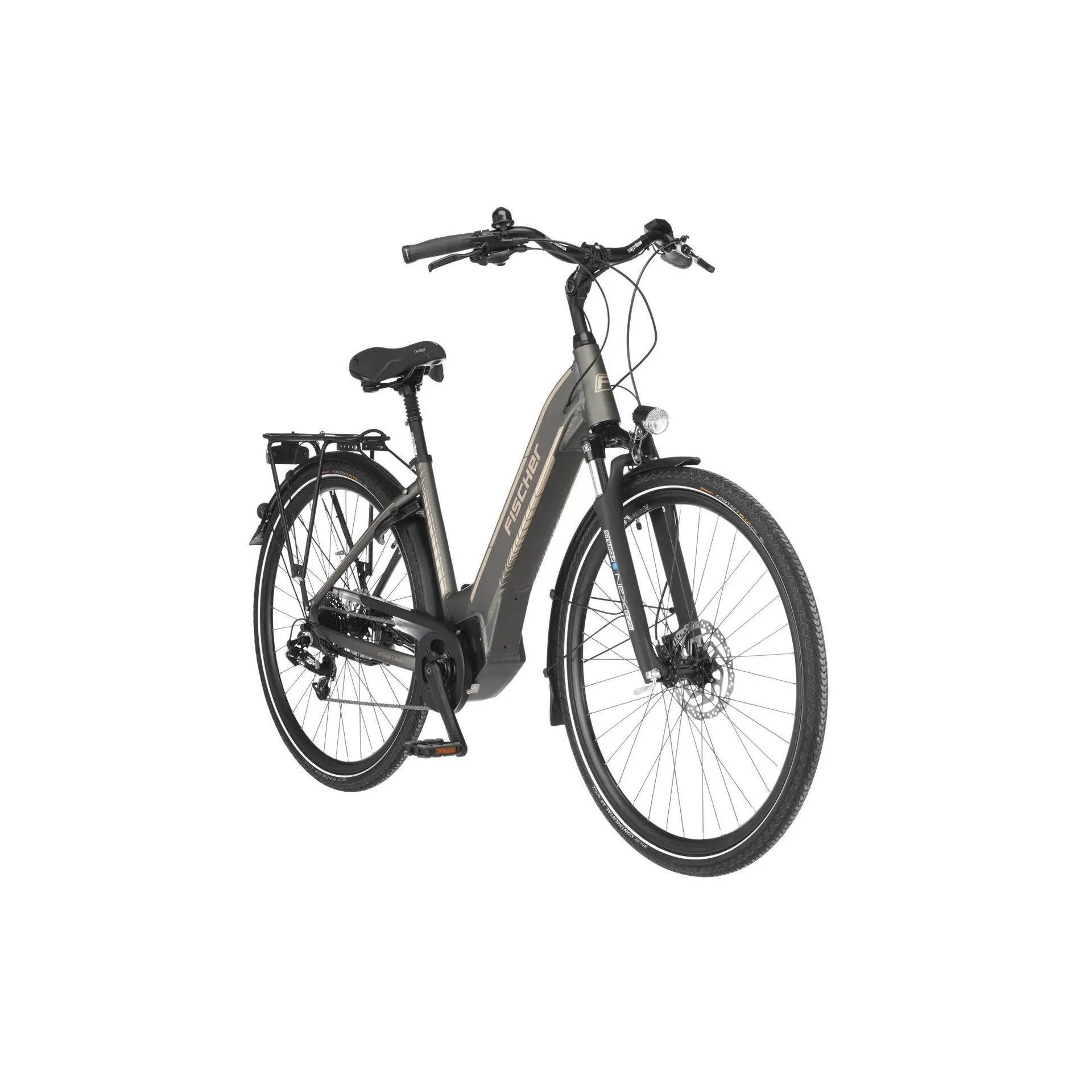 Unisex E-Bike City, 28 Zoll, Rahmengröße 44cm, 10-Gang Kettenschaltung, platingrau matt, CITA 6.0i - 6
