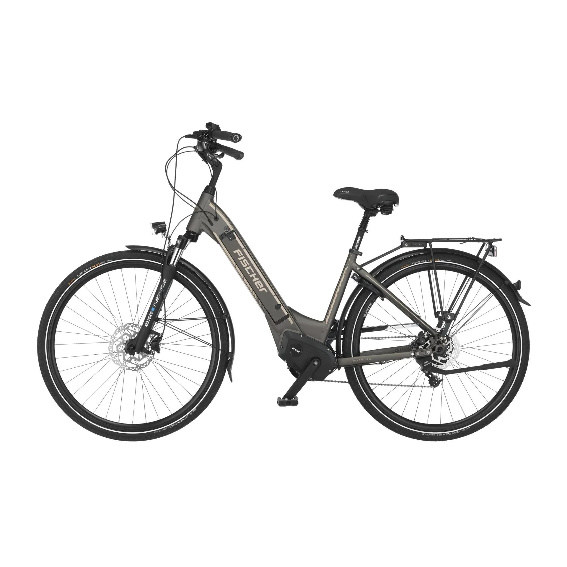 Unisex E-Bike City, 28 Zoll, Rahmengröße 44cm, 10-Gang Kettenschaltung, platingrau matt, CITA 6.0i - 9