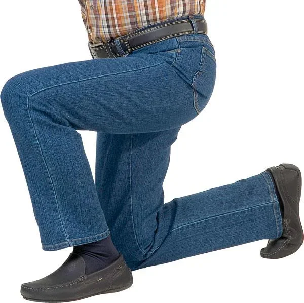 5 Pocket Stretch Jeans, Farbe blau, Gr. 58 - 0