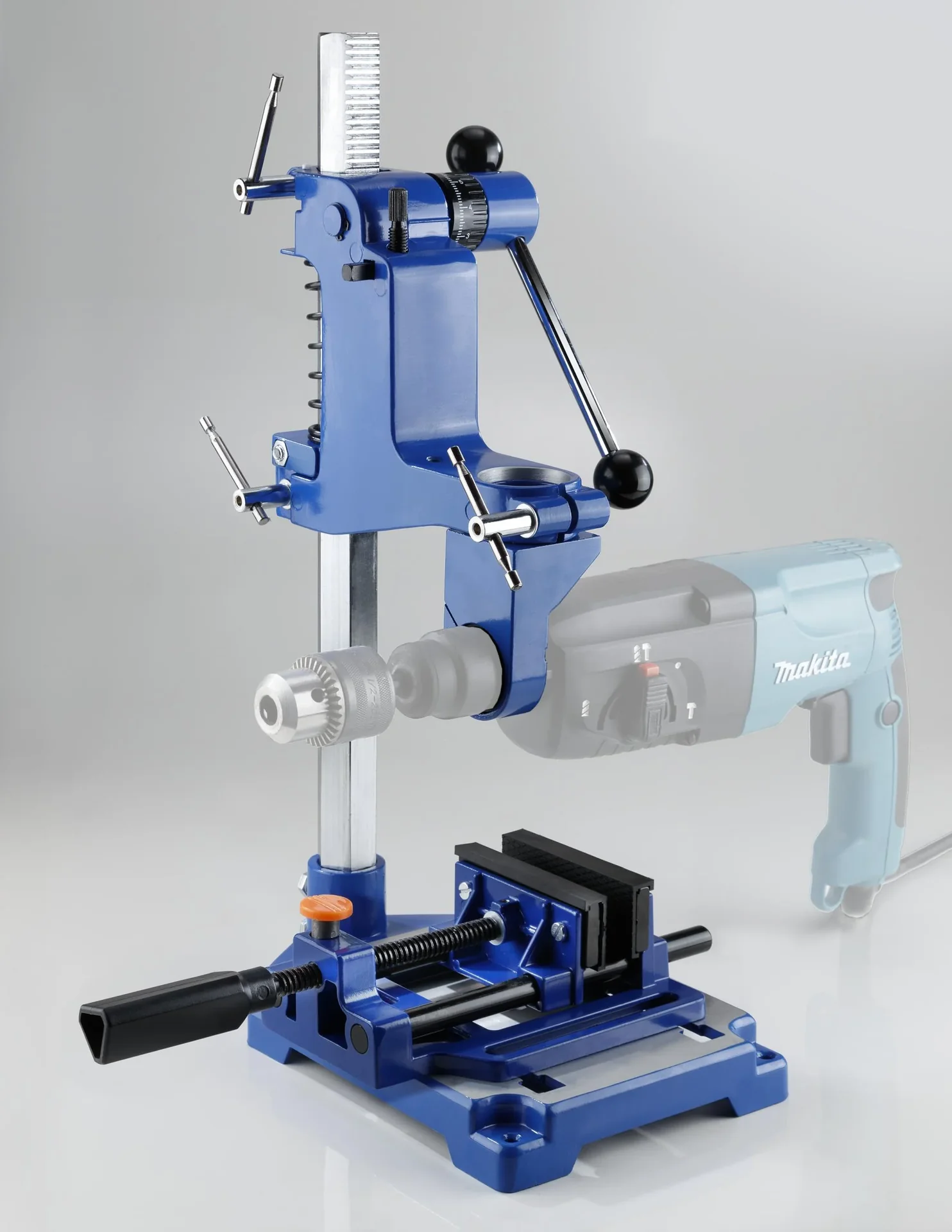Bohr- und Fräsständer mit sechskantiger Stahlsäule - 2