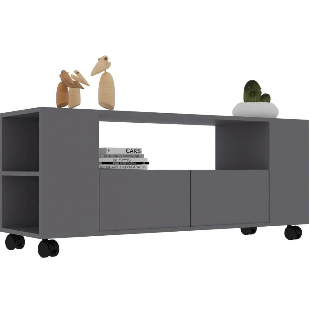 TV-Schrank 120x35x43 cm Spanplatte grau - 0
