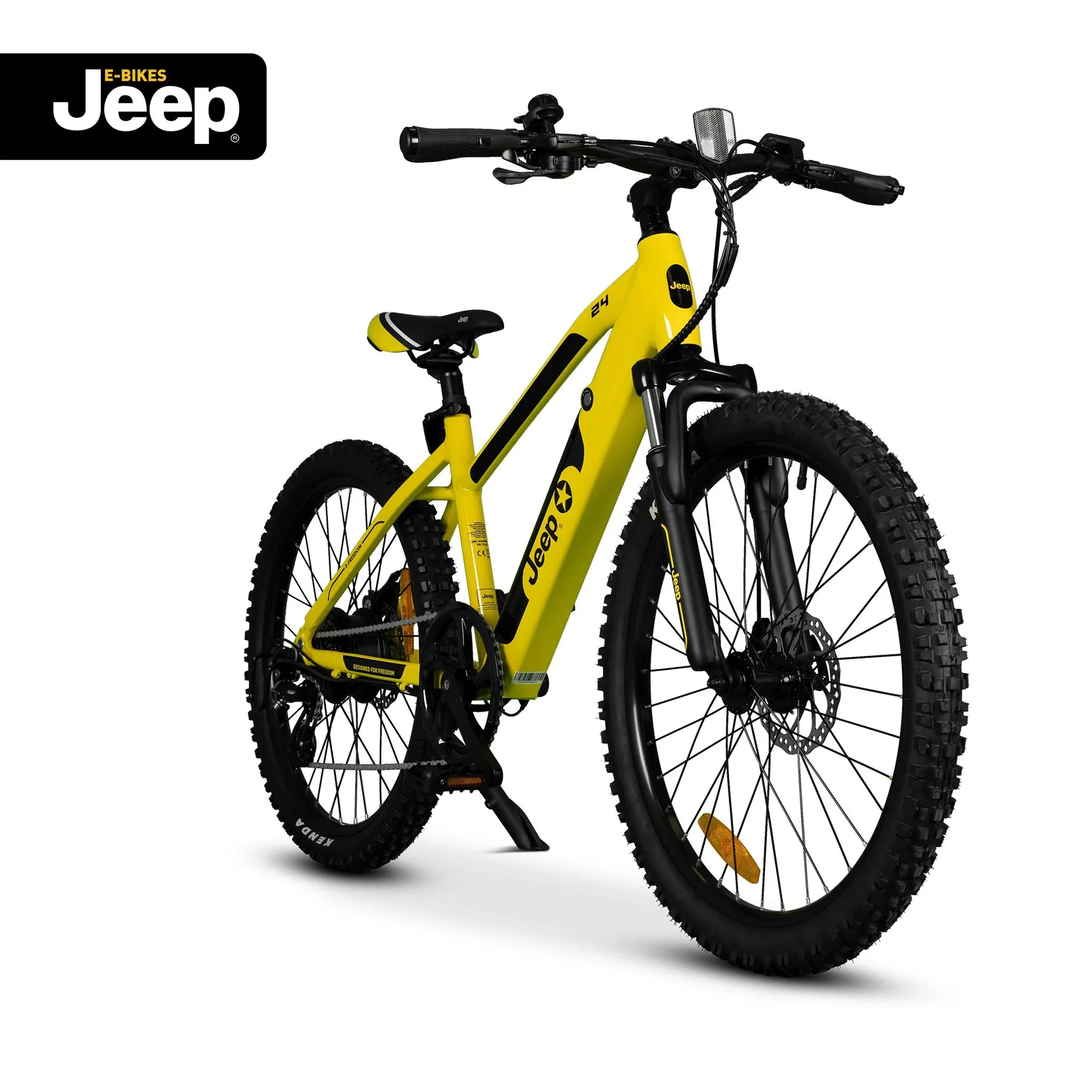 Unisex Teen E-Bike, 24 Zoll, Rahmengröße 38 cm, 7-Gang Kettenschaltung, yellow, TR 7002 - 0