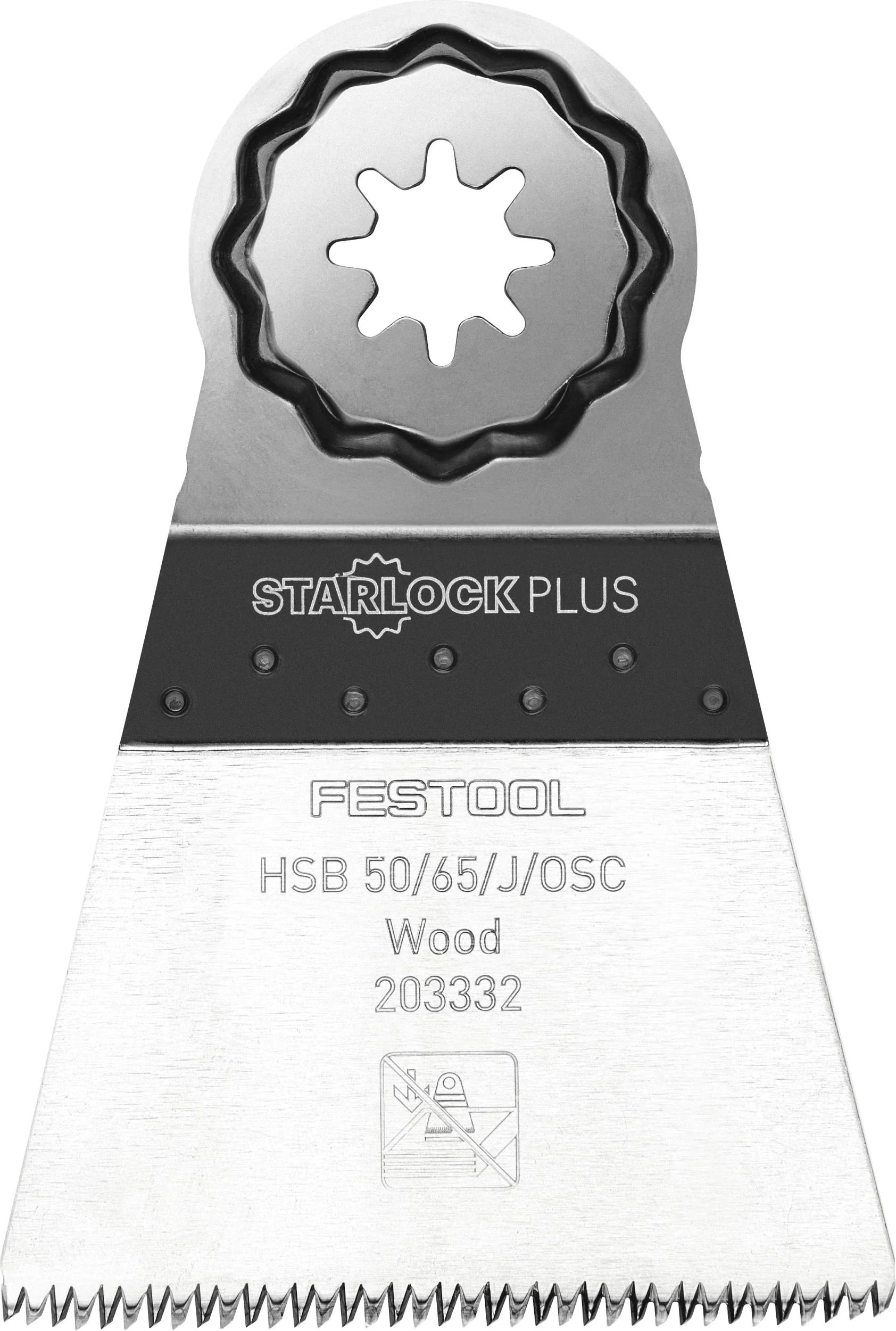 Holz-Sägeblatt HSB 50/65/J/OSC/5 für Oszillierer OSC 18 - 1