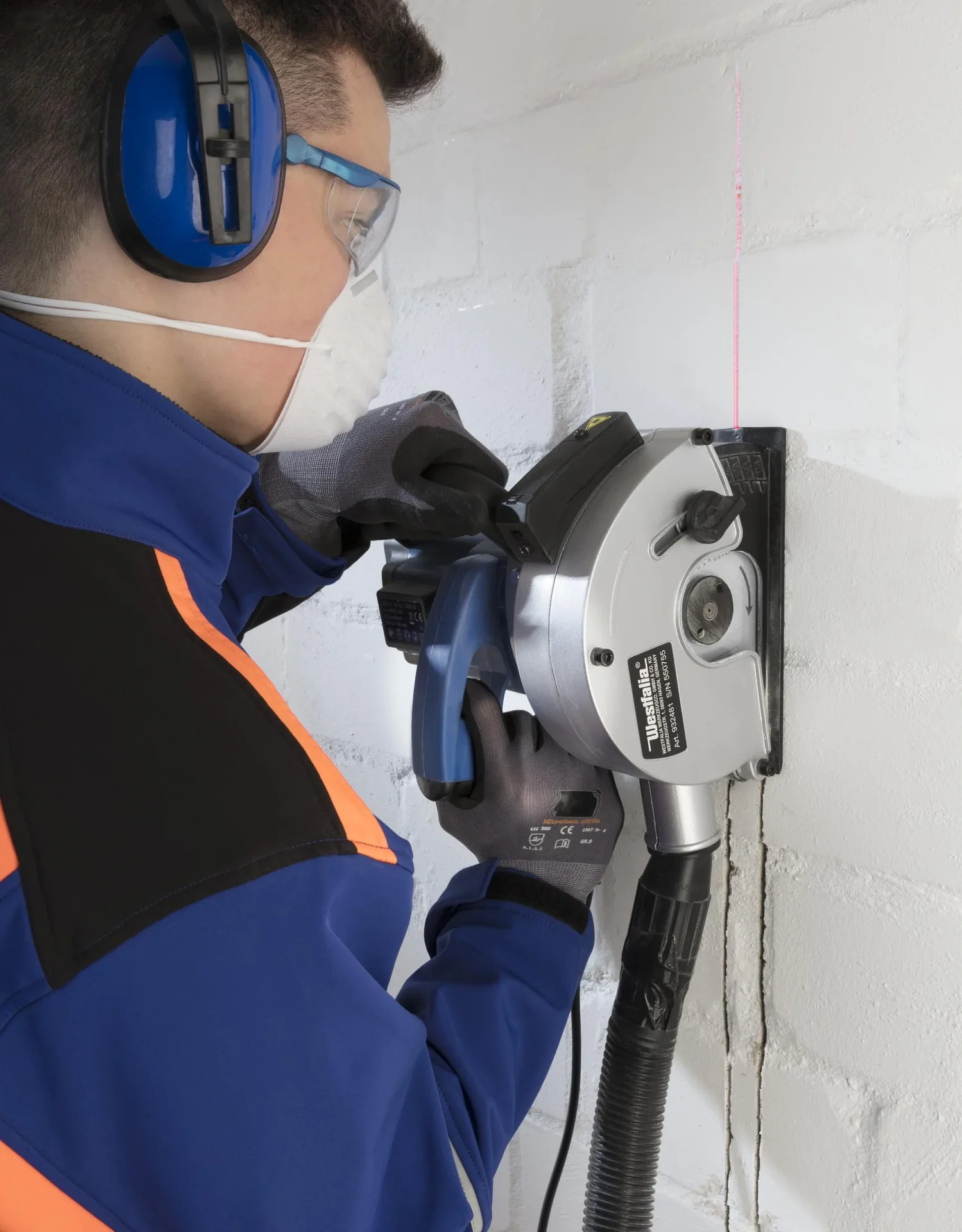 Mauernutfräse 1700 Watt inklusive 2 Diamant-Trennscheiben 150 mm - 0