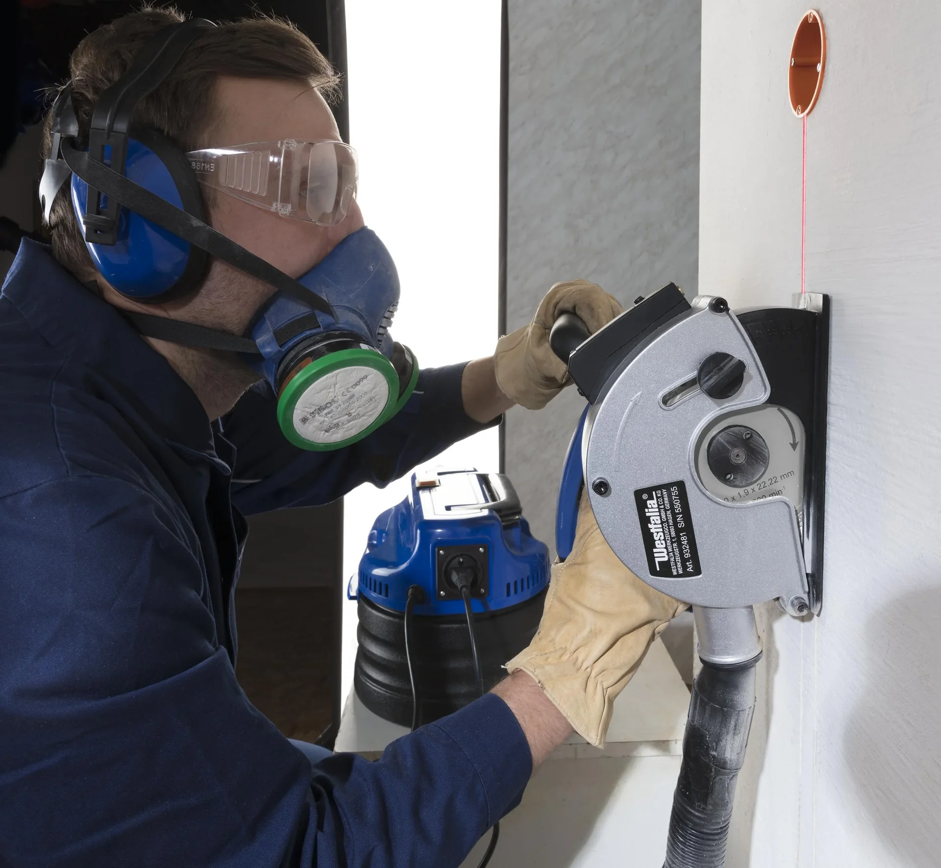 Mauernutfräse 1700 Watt inklusive 2 Diamant-Trennscheiben 150 mm - 7