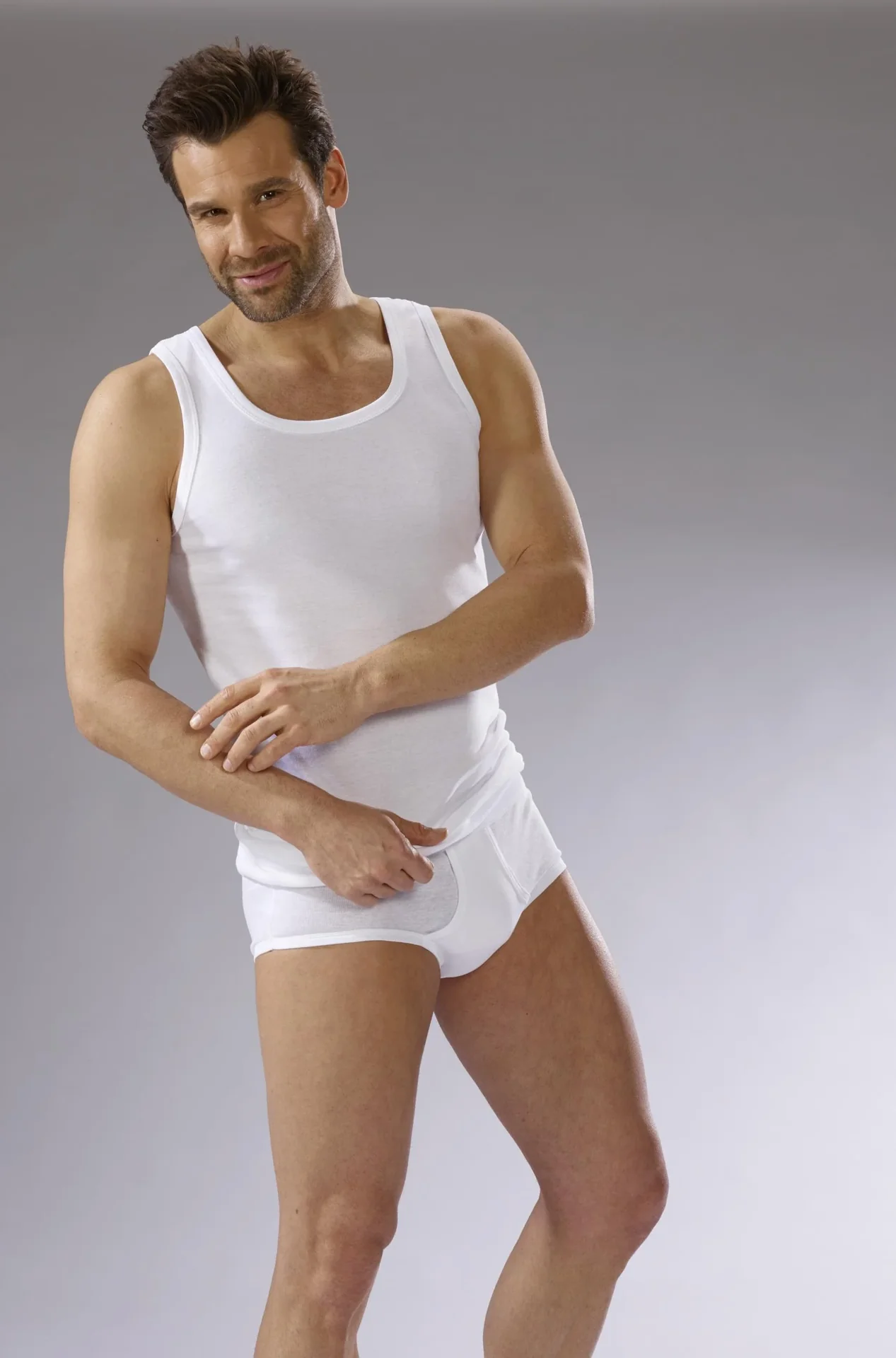 Unterhemd, Feinripp, 2er Pack, weiß, Gr.5 - 0