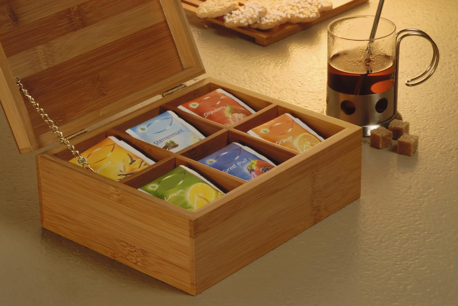 Teebox aus Bambus - 0