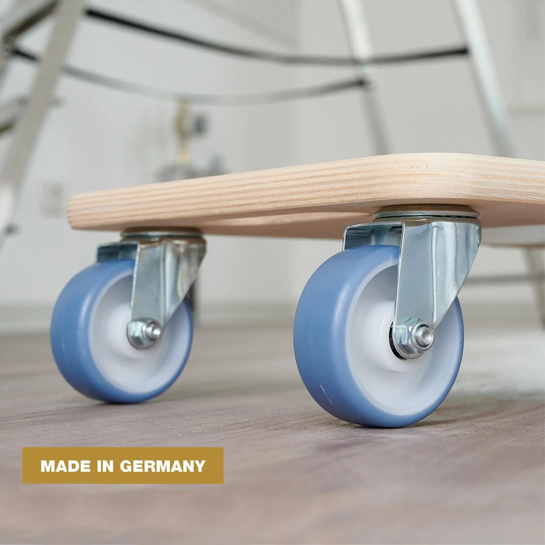 Transporthilfe MM 1325, 59 x 29 x 11 cm, softe Rollen Ø 75 mm, Rollenlager, Multiplex Birke FSC®, Tragkraft 300 kg - 2