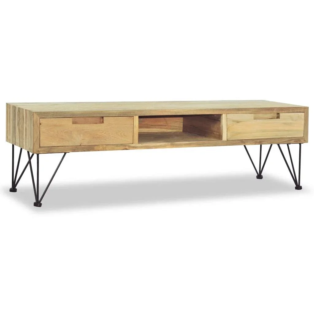 TV-Schrank 120x35x35 cm massiv Teak - 4