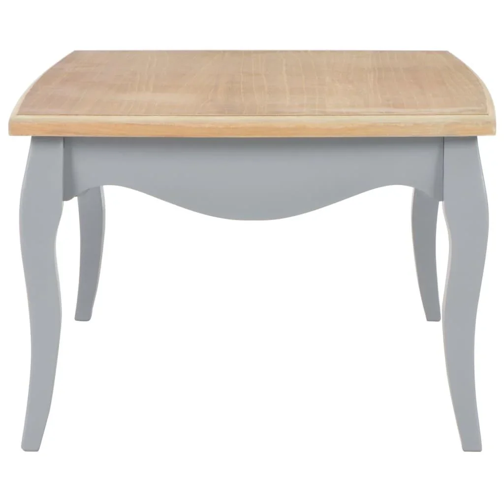 Couchtisch 110x60x40 cm Kiefer massiv grau und braun - 2