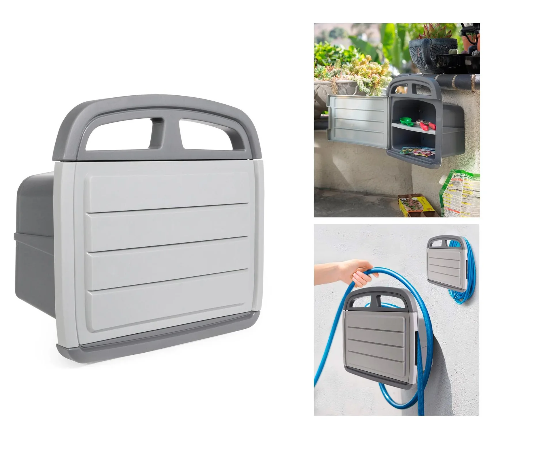 Wandschlauchhalter mit Staufach - 0