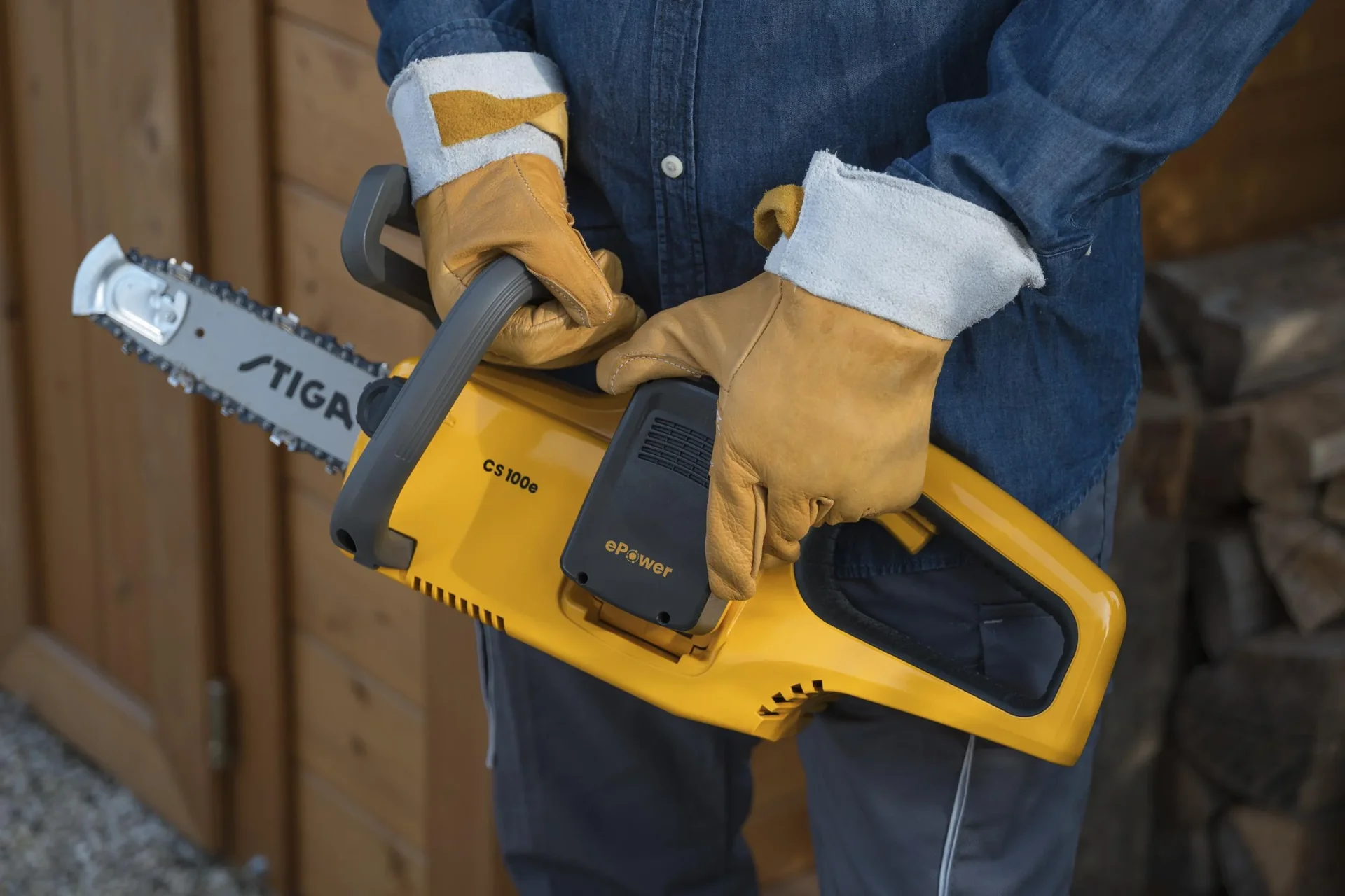 Akku-Kettensäge CS 100e Kit, Inklusive Akku 20 V (4 Ah) und Ladegerät - 4