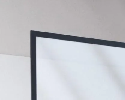 Duschwand in mordernem Design 120 x 195 cm - Glasdusche mit matt schwarzen Wandprofil - 3