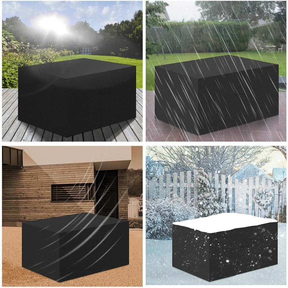 Abdeckung Garten-Set Vanamo Anthrazit, 242x162x100cm - 1