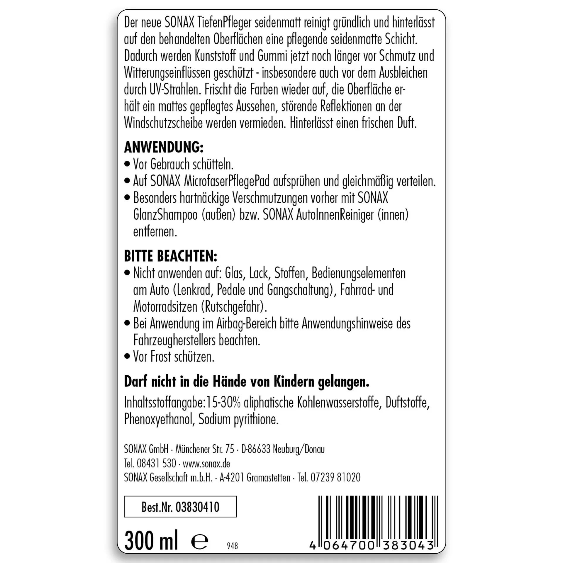 Tiefenpfleger seidenmatt 300 ml - 2