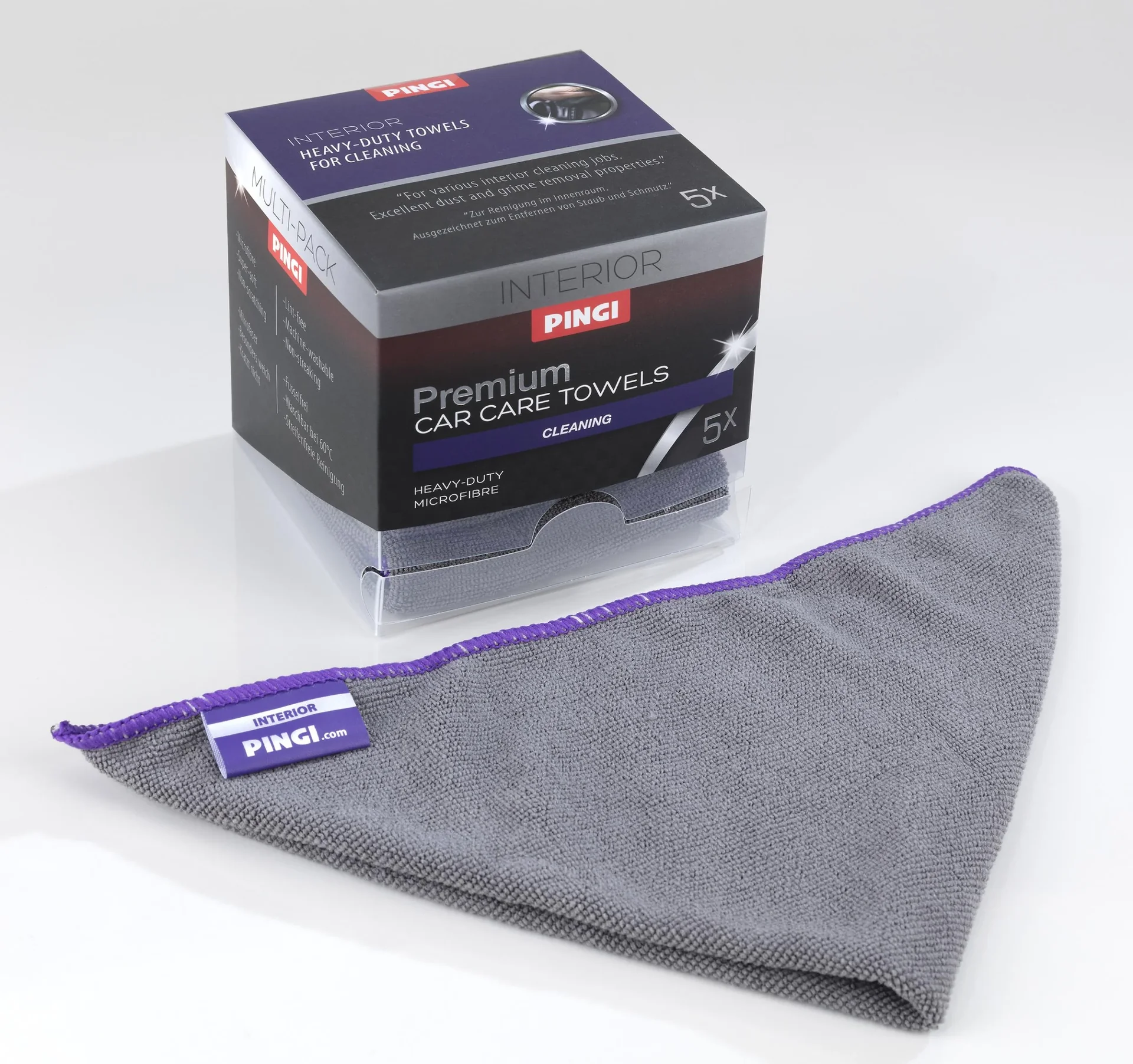PREMIUM TOWER BOX Mikrofasertücher 3 er Box - 5