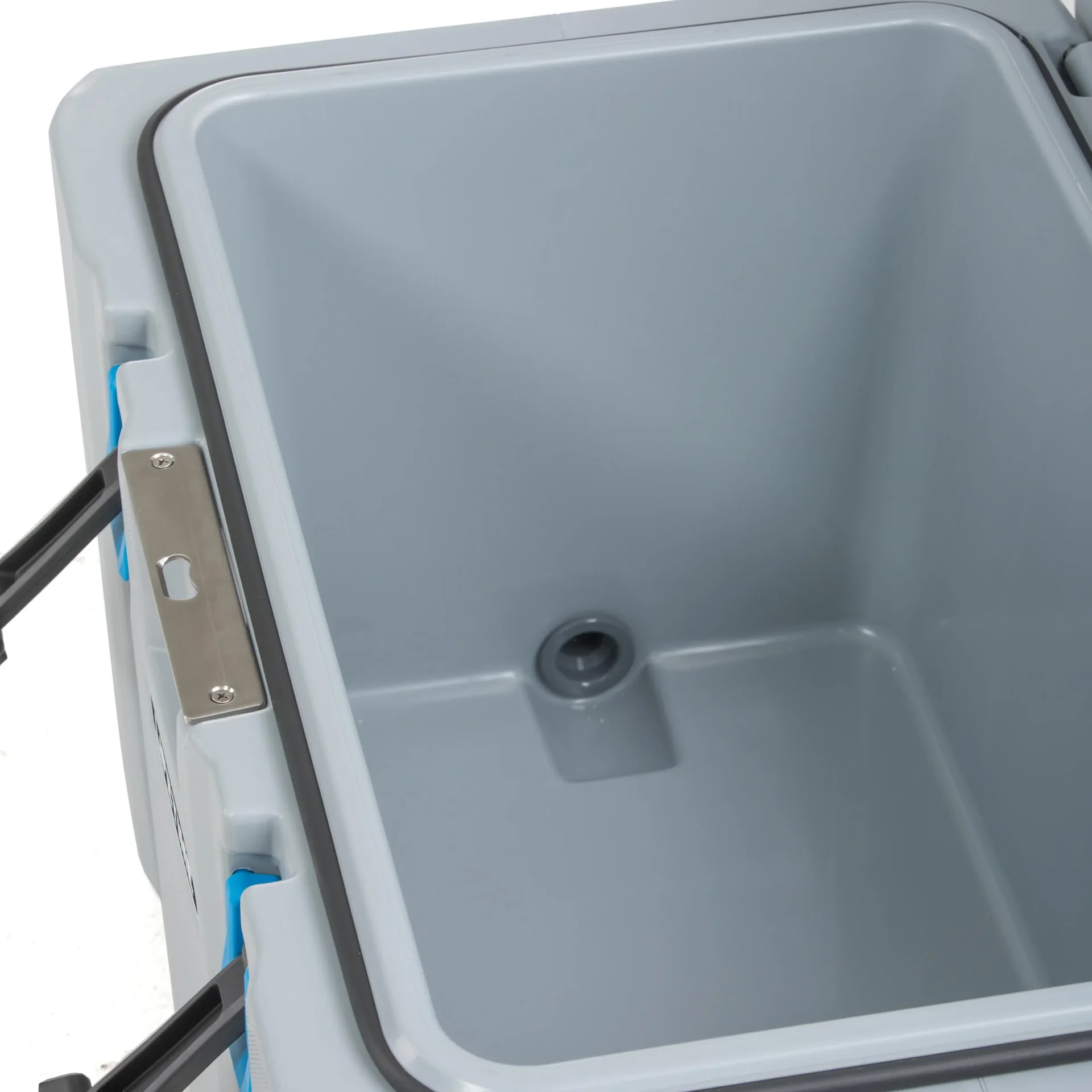 Kunststoff Premium Kühltruhe und Cooler grau mit Tragegriffen - 3