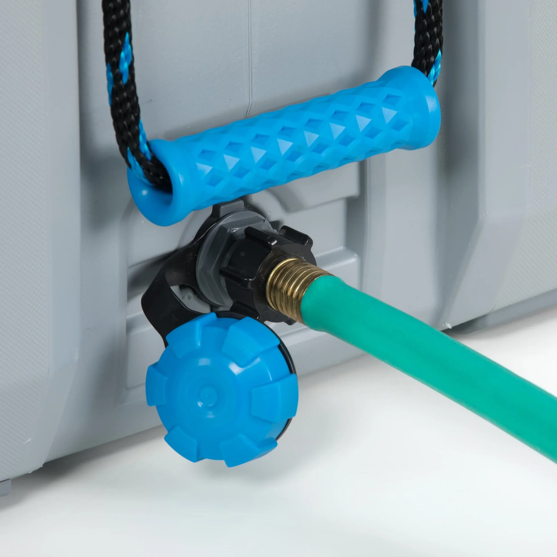 Kunststoff Premium Kühltruhe und Cooler grau mit Tragegriffen - 4