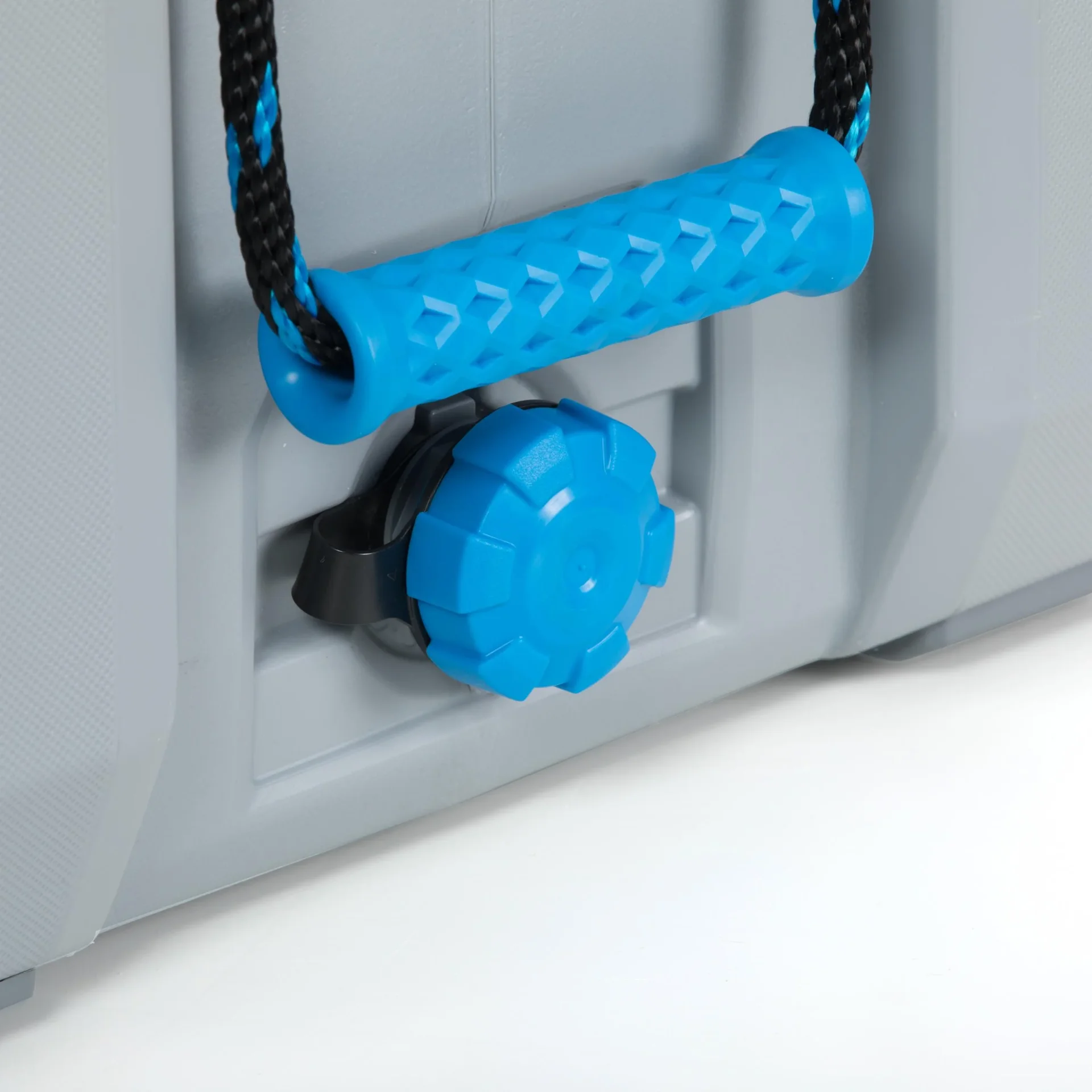 Kunststoff Premium Kühltruhe und Cooler grau mit Tragegriffen - 7