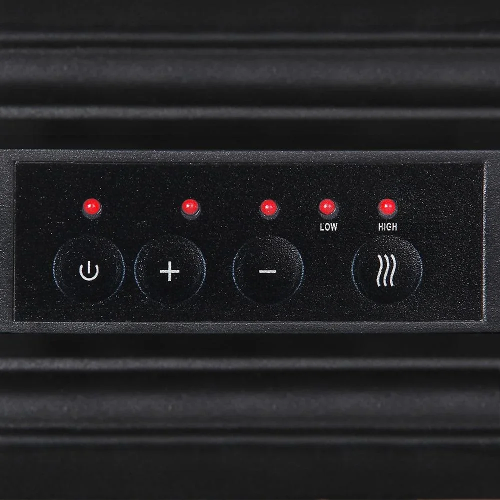 Elektrischer Kamin mit doppelter Tür mit Ventilator und Kamineffekt - 3