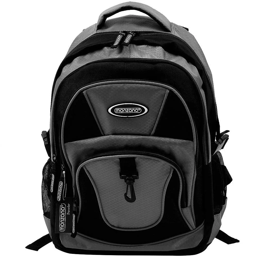 Rucksack 34L - 4 Fächer - Notebookfach - Geldfach - Flaschenhalter - Gurte - 1