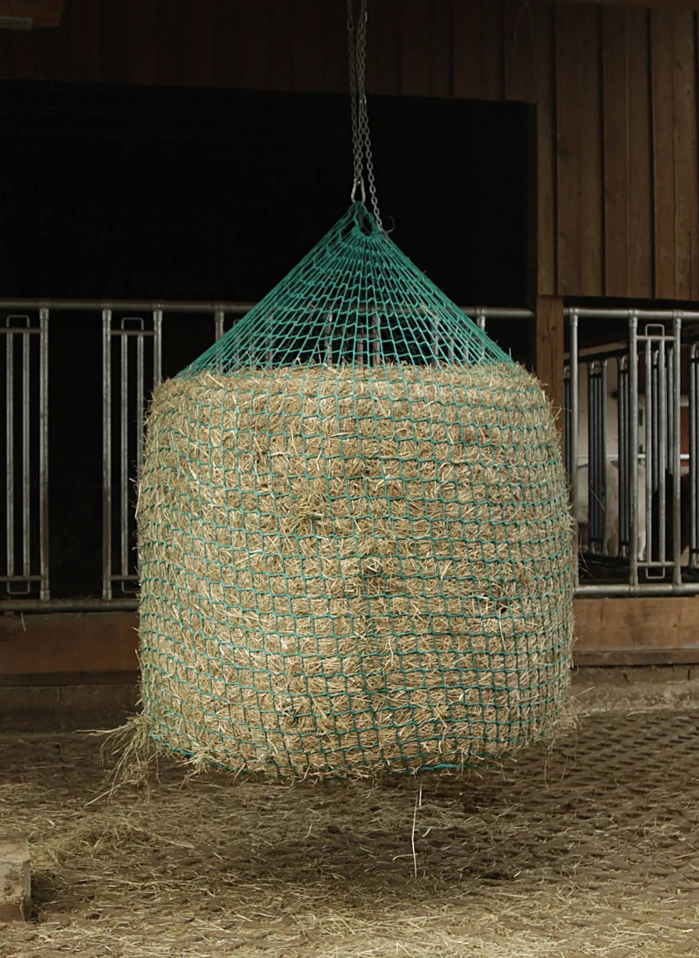 Heunetz für Rundballen 150 x 180 cm zum Aufhängen - 2