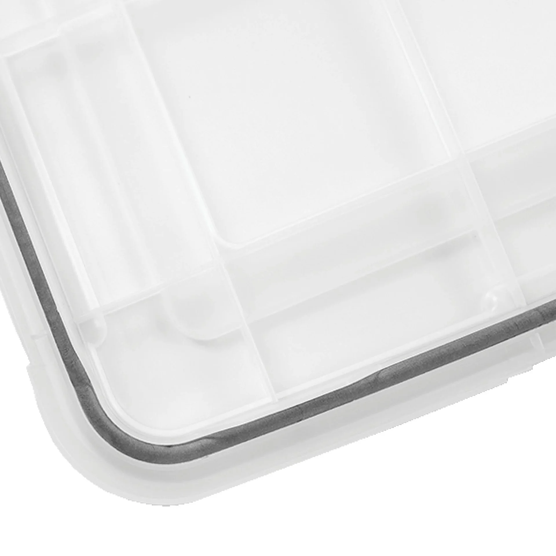 Wasserdichte Aufbewahrungsbox, transparent, 50 Liter - 4