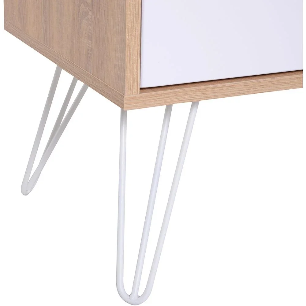 Nachttisch Nachtschrank Beistellstisch Flurkommode Konsole 4 x Schublade - 0