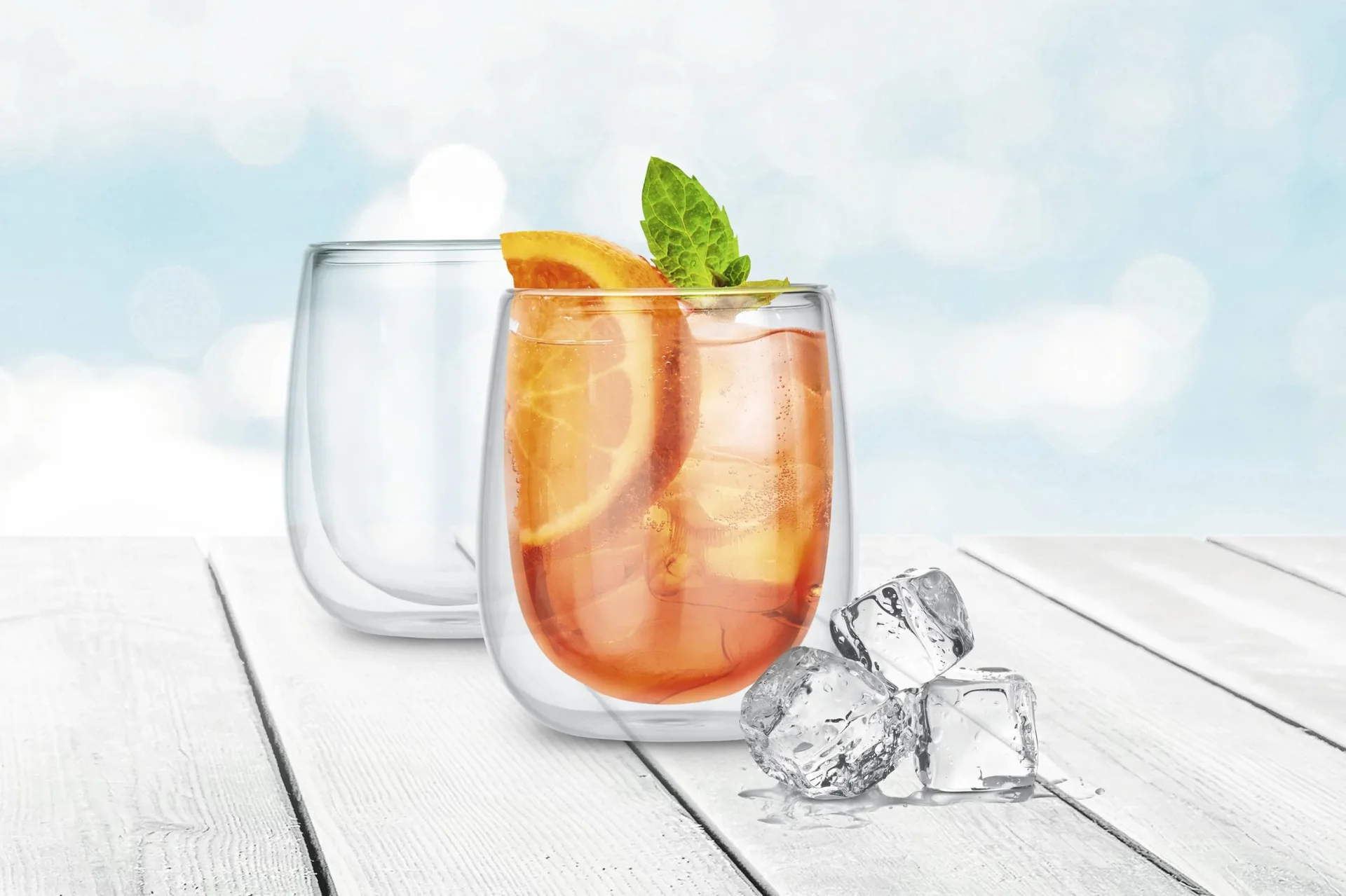 Thermogläser Cappucino, 2er-Set - 0