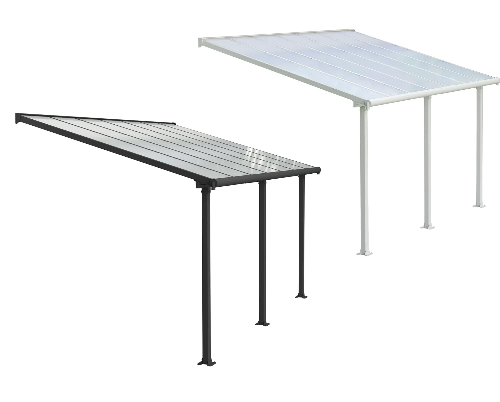 Terrassendach „Olympia“, Weiß, 3 x 4,25 m - 1