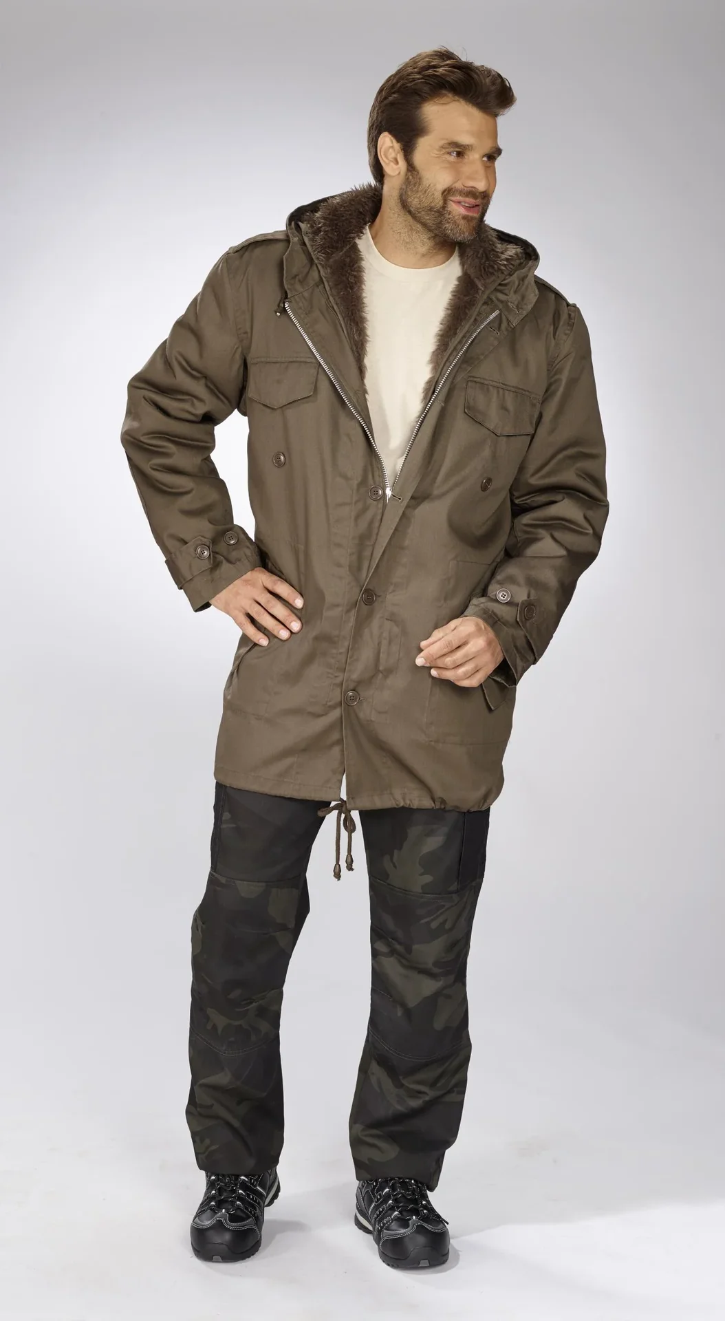 Parka, Farbe steingrau, Gr.XL - 0