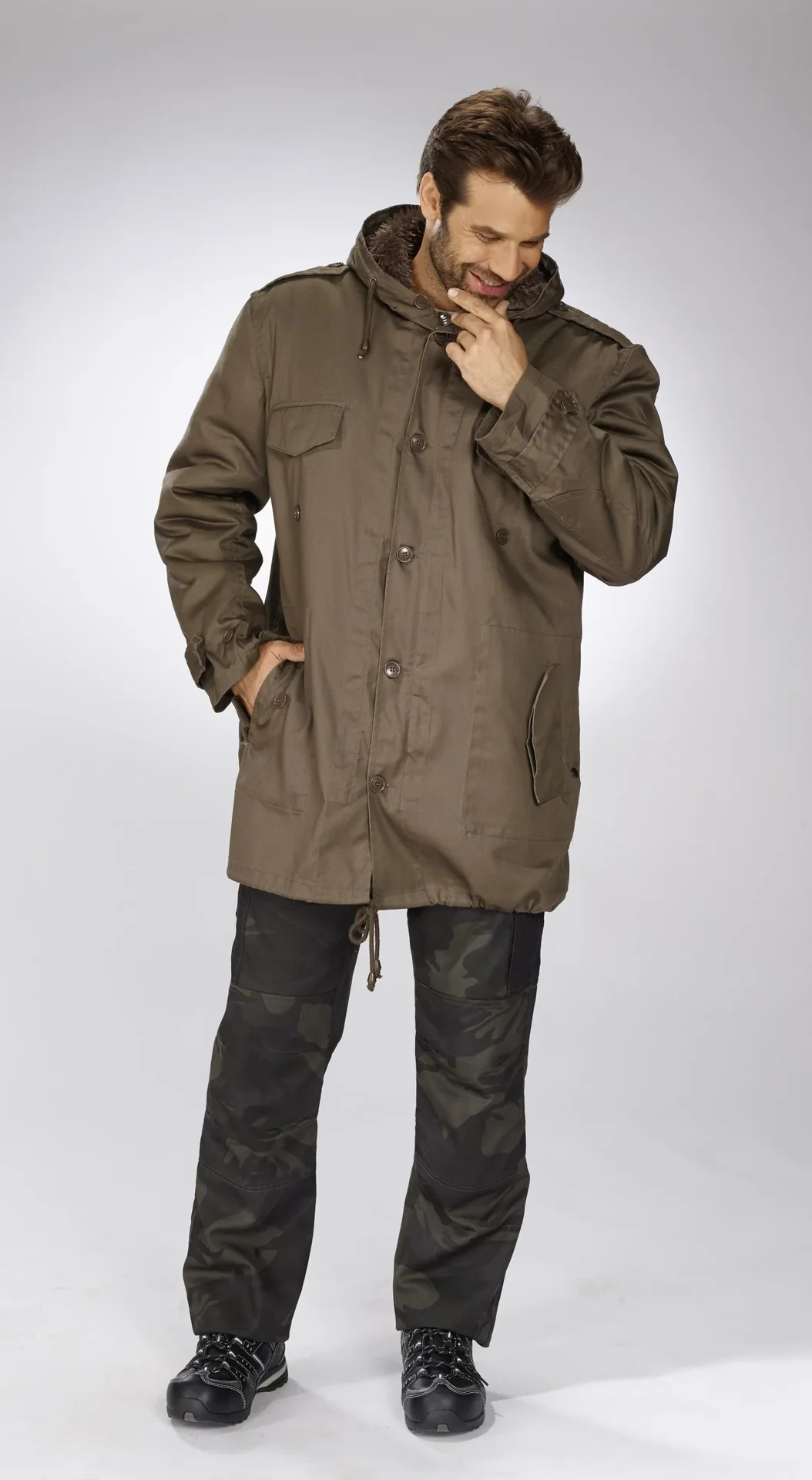 Parka, Farbe steingrau, Gr.XL - 2
