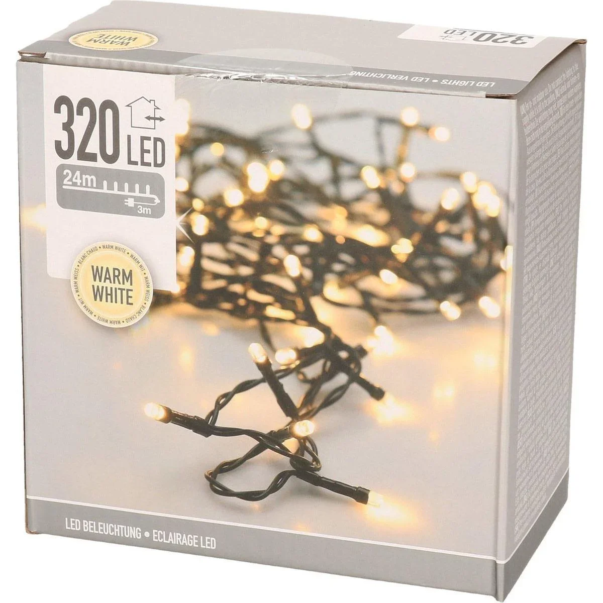 Weihnachtsbeleuchtung 320 LEDs 24 Meter warmweiß - LED-Lichter - 2