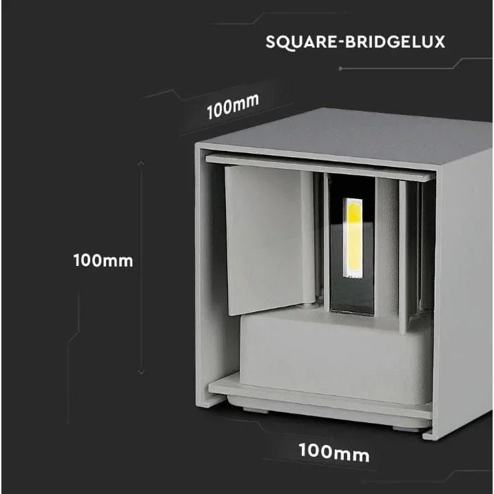 VT-759 LED-Wandleuchte - 5W - 3000K - 700 Lumen - Grau - 1