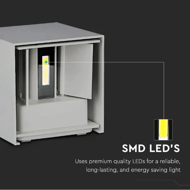 VT-759 LED-Wandleuchte - 5W - 3000K - 700 Lumen - Grau - 5