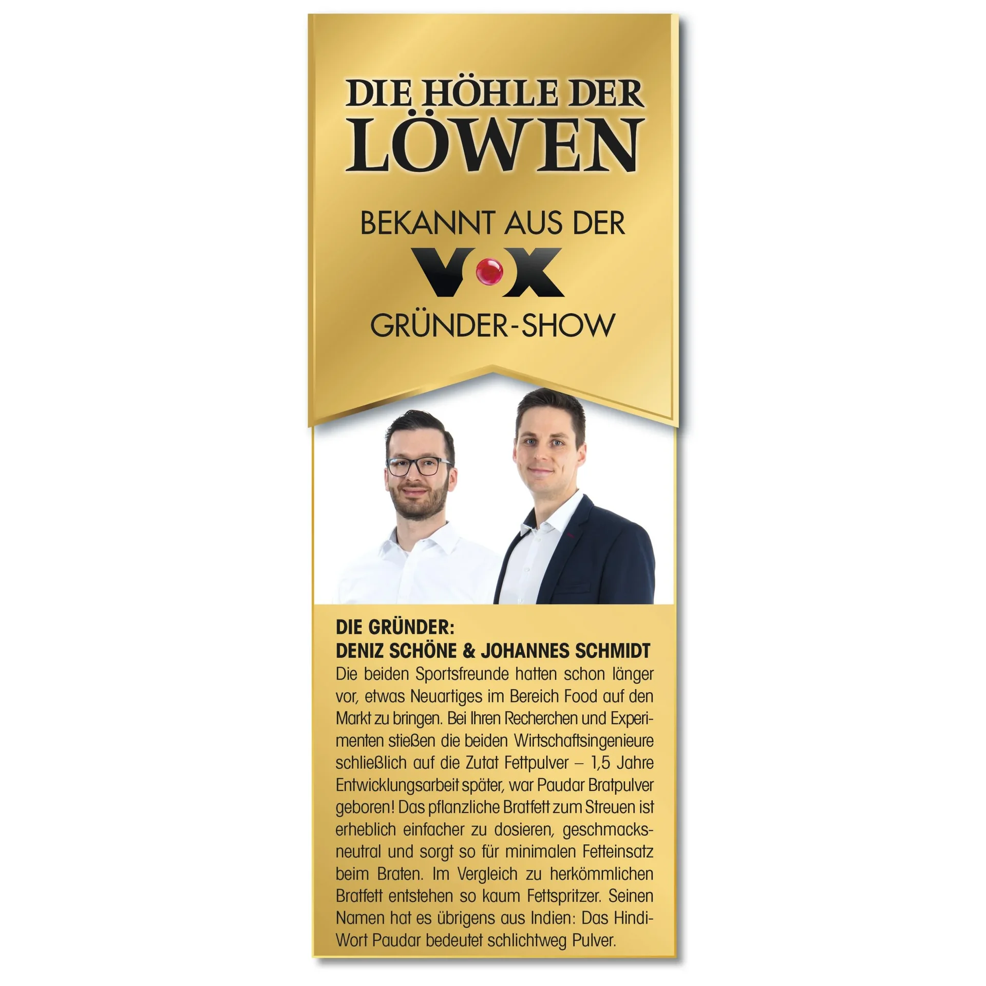 Pflanzliches Bratfett-Pulver, „PAUDAR“, 125 g - 3