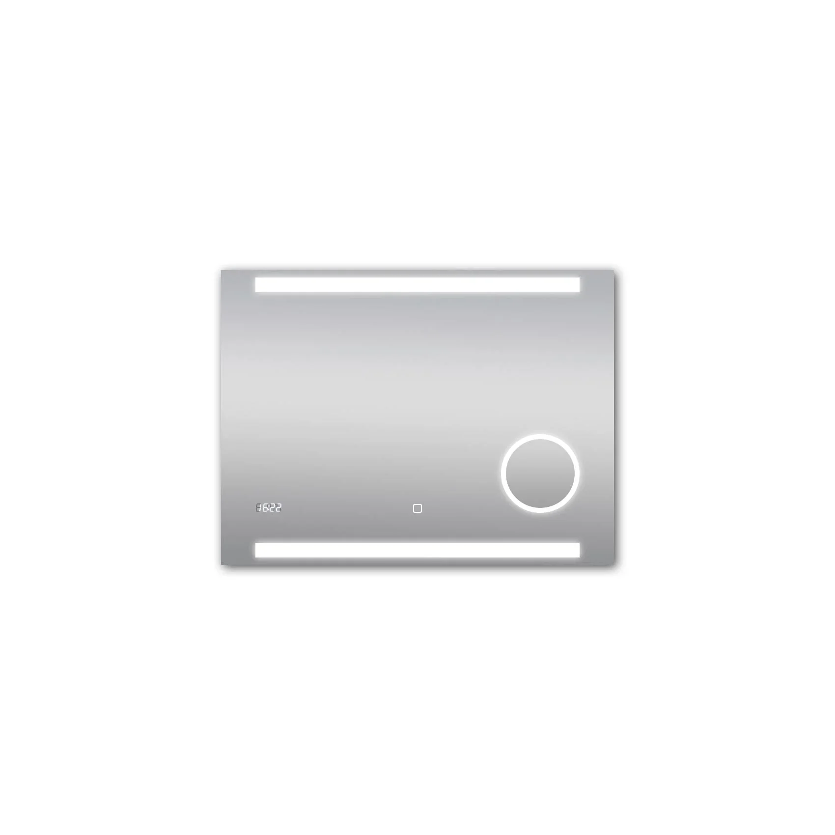 Badezimmerspiegel mit Beleuchtung, "King" - 80 x 60 cm - Lichtfarbe neutralweiß - Beleuchteter Kosmetikspiegel - 2