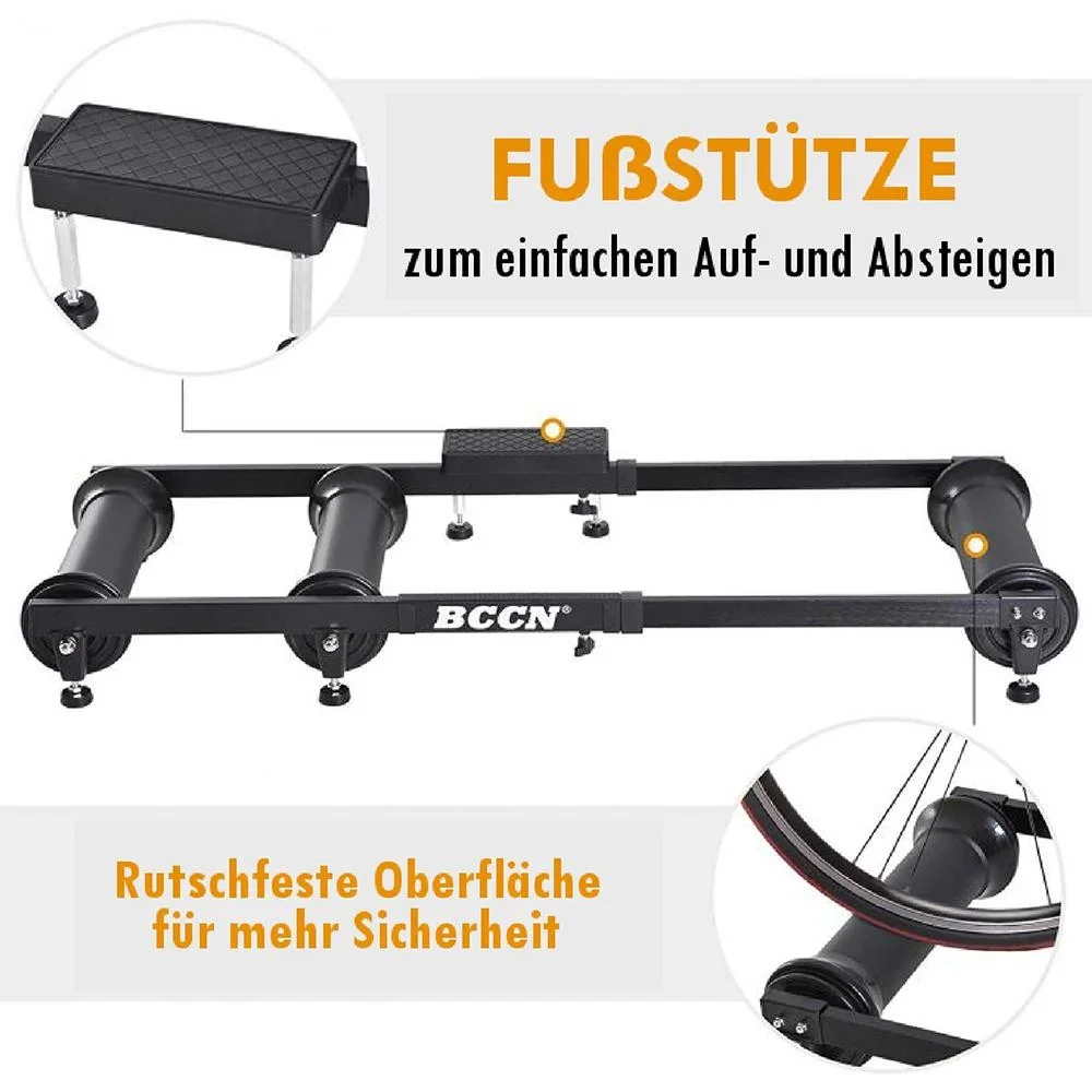 Rollentrainer Heimtrainer Indoor-Training Alu Schwarz - 0