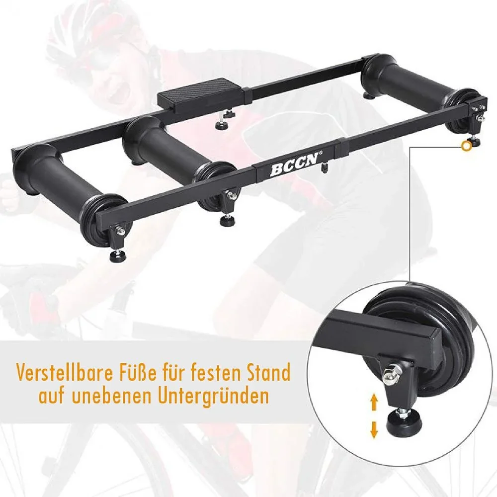 Rollentrainer Heimtrainer Indoor-Training Alu Schwarz - 2