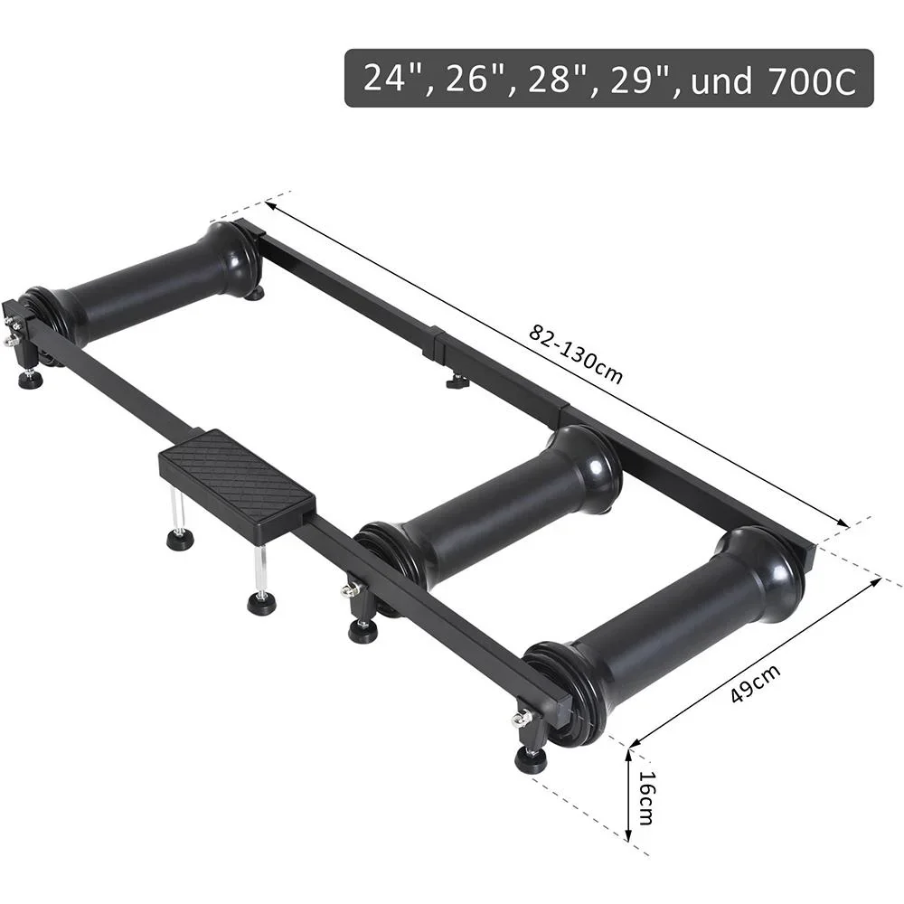 Rollentrainer Heimtrainer Indoor-Training Alu Schwarz - 3