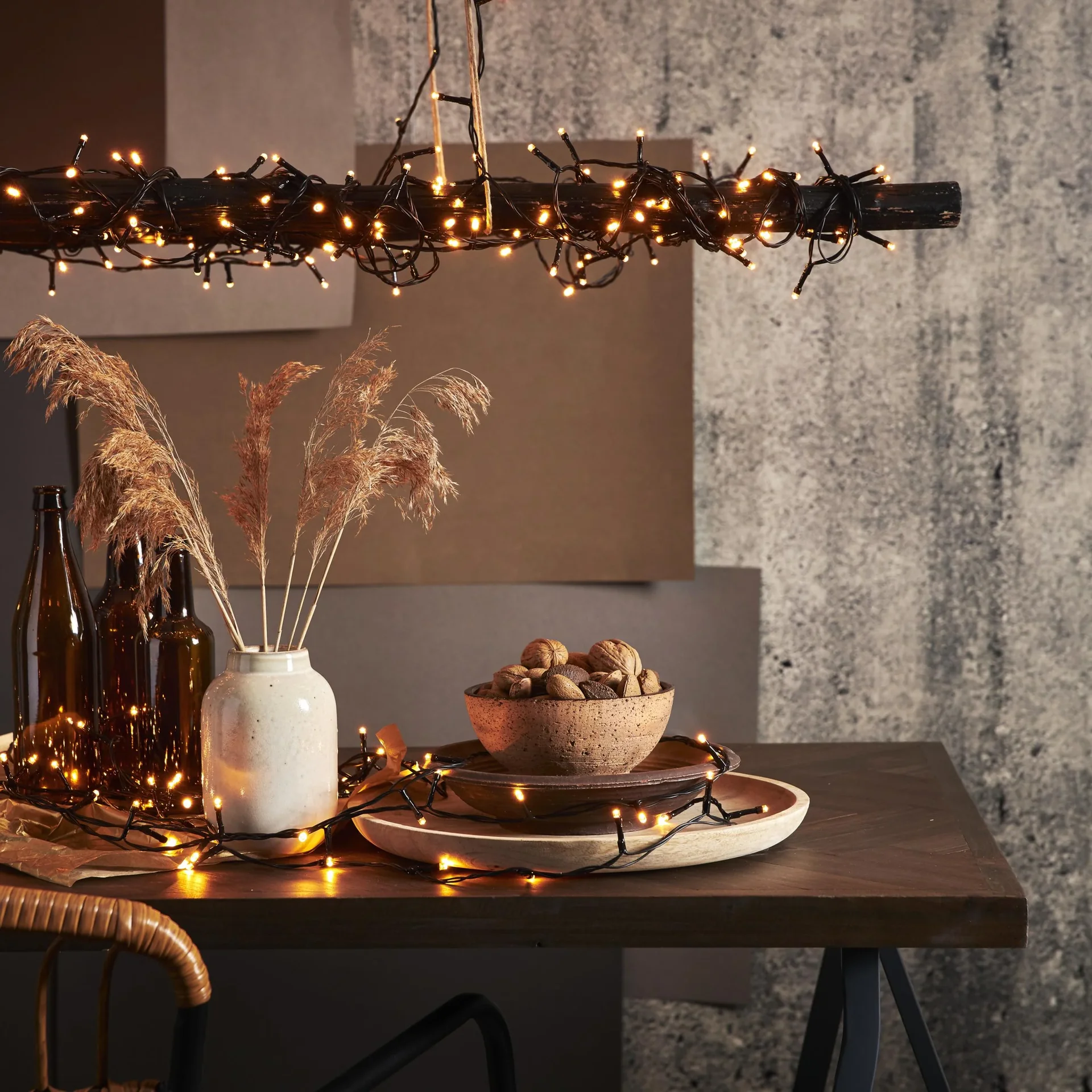 Lichterkette mit 180 warmweißen LEDs, IP44 - 1