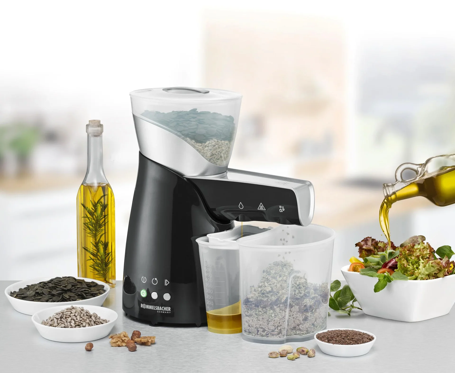 Elektrische Ölpresse OP 700 "Emilio", mit 2 Förderschnecken aus Edelstahl, 650 Watt - 5