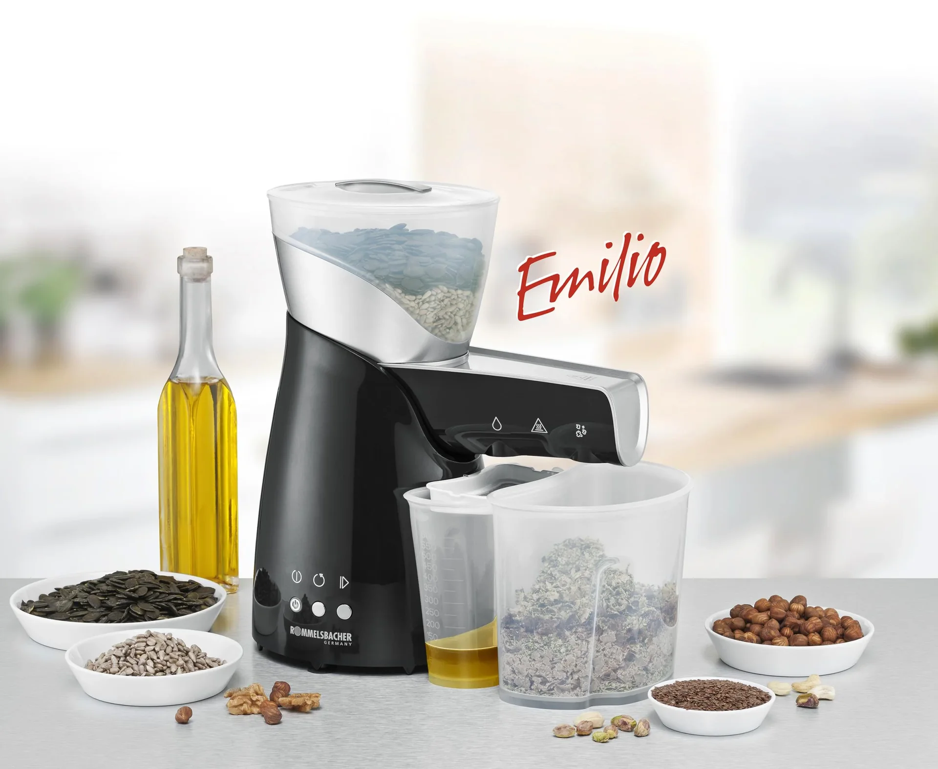 Elektrische Ölpresse OP 700 "Emilio", mit 2 Förderschnecken aus Edelstahl, 650 Watt - 9